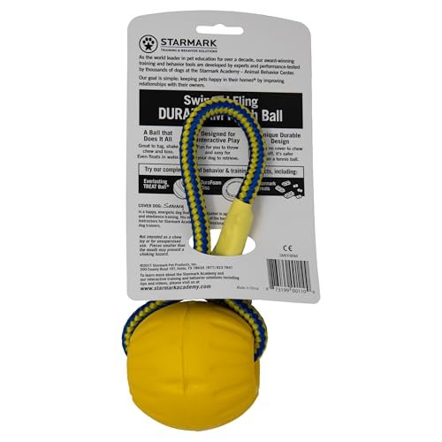 Starmark Interactive Durable Foam Dog Ball Toy - Medium Fetch & Play Bouncy Chew Toy - Image 3