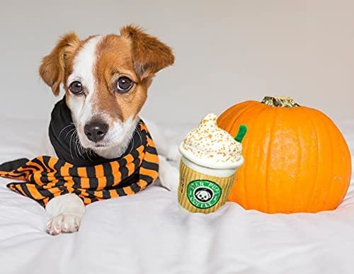 Pup'kin Spice Latte Dog Toy: Squeaky Fall Coffee Plush for All Breeds - Image 4
