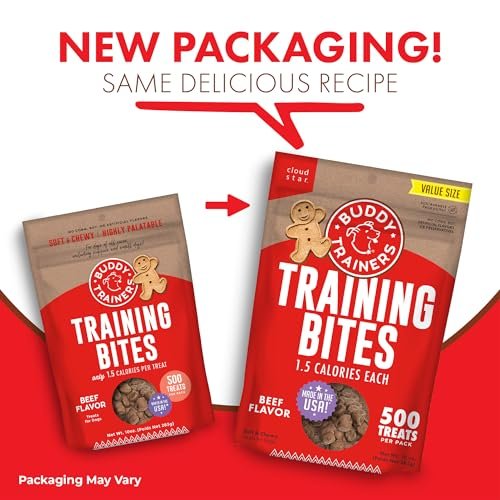 Buddy Biscuits Beef Training Treats: Soft Chewy Dog Reward Snacks, 10oz - Image 2