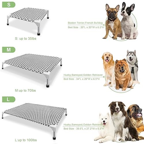 Large Elevated Outdoor Dog Bed - Non-Slip, Cotton, Holds up to 100lbs - Image 9