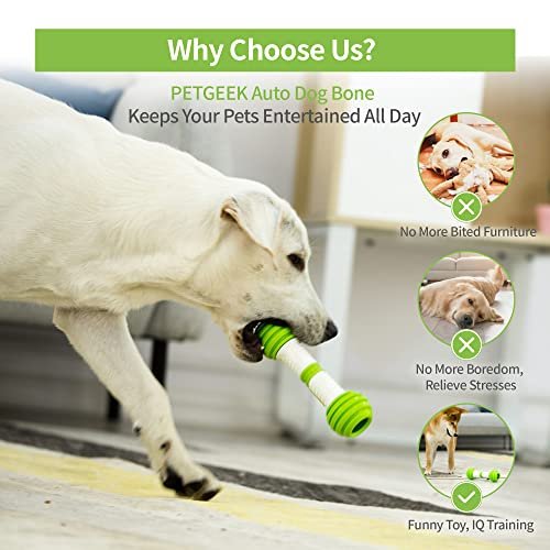 PETGEEK Interactive Dog Toy: Smart Bone Teaser for Mental Stimulation & Play - Image 4