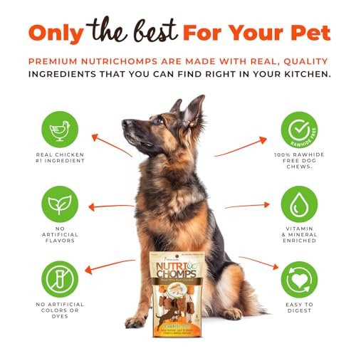 NutriChomps Chicken Duck Dog Chews | Rawhide-Free, Digestible Kabobs 6pk - Image 3