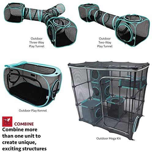 Kitty City Outdoor Catio Furniture Large Cat Enclosure Playground Kit - Image 6