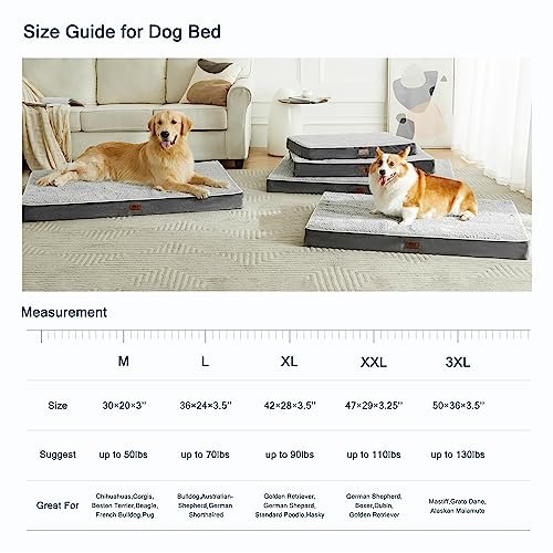 Orthopedic XL Dog Bed 42" – Memory Foam, Waterproof, Washable Cover - Image 6
