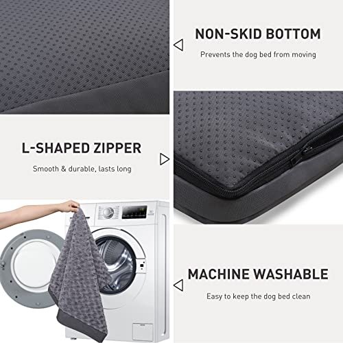 Waterproof Dog Crate Bed for Medium Dogs – Soft, Washable, Anti-Slip - Image 5