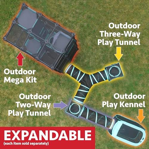 Kitty City Outdoor Catio Furniture Large Cat Enclosure Playground Kit - Image 5