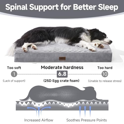 Premium Orthopedic Dog Bed: Waterproof, Machine Washable, Medium Large Pets 35" - Image 4