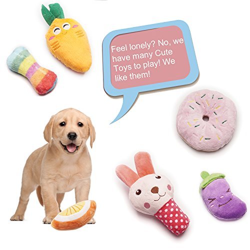 Small Dog Squeaky Toys: 9 Pack Cute Puppy Chew Toys Variety Colors - Image 4