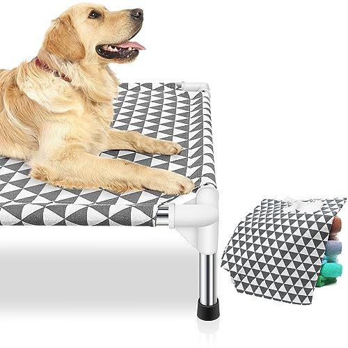 Large Elevated Outdoor Dog Bed - Non-Slip, Cotton, Holds up to 100lbs - Image 2