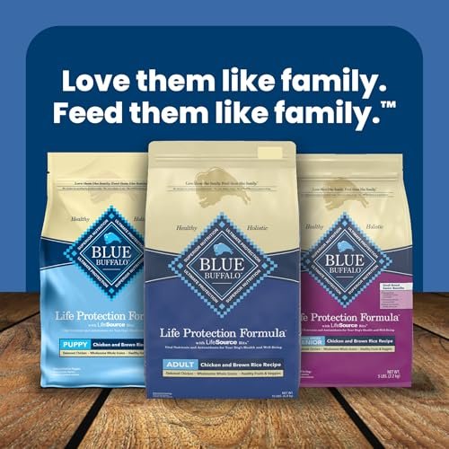 Premium Blue Buffalo Adult Dog Food, Muscle Support, Chicken & Brown Rice, 15 lbs - Image 10