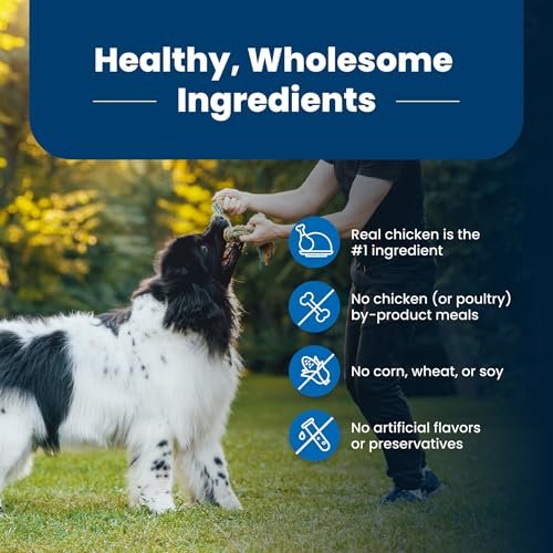 Premium Blue Buffalo Adult Dog Food, Muscle Support, Chicken & Brown Rice, 15 lbs - Image 7