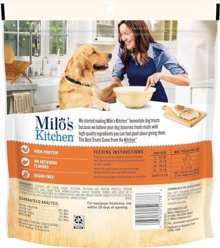 Milo's Kitchen Chicken Jerky Dog Treats | High Protein | All-Natural Snacks - Image 4
