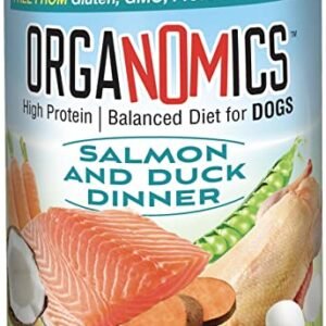 OrgaNOMics Salmon & Duck Canned Dog Food - 12, 12.5 oz Cans