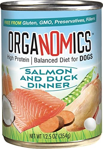 OrgaNOMics Salmon & Duck Canned Dog Food - 12, 12.5 oz Cans