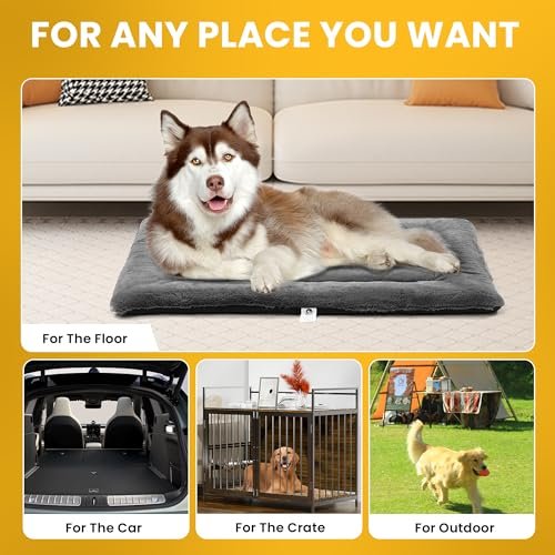 Orthopedic Dog Crate Bed for Large Dogs – Washable, Anti-Slip Mat - Image 6