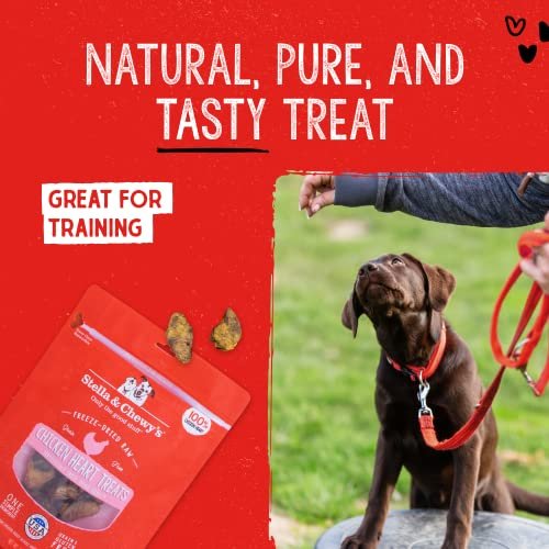 Stella & Chewy's Chicken Hearts: Protein-Packed Raw Freeze-Dried Dog Treats - Image 4