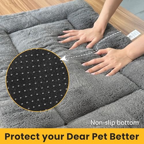 Orthopedic Dog Crate Bed for Large Dogs – Washable, Anti-Slip Mat - Image 4