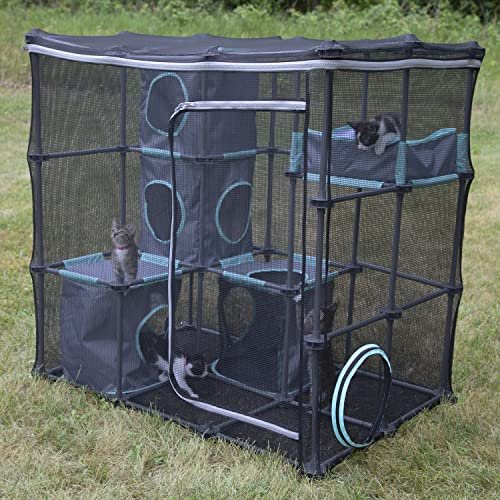 Kitty City Outdoor Catio Furniture Large Cat Enclosure Playground Kit - Image 2