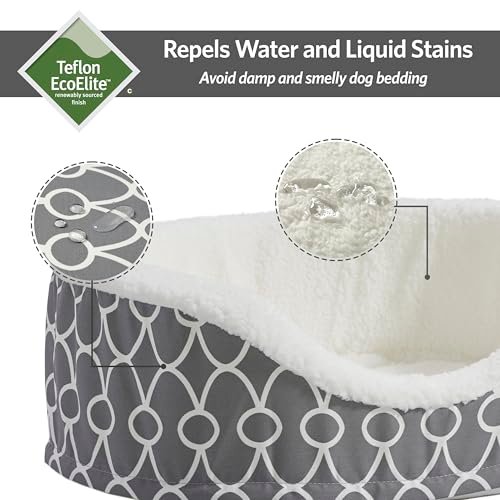 Orthopedic Egg Crate Pet Bed with Teflon Protector, Medium Gray - Image 3