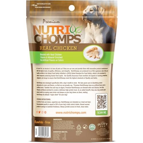 NutriChomps Chicken Duck Dog Chews | Rawhide-Free, Digestible Kabobs 6pk - Image 7