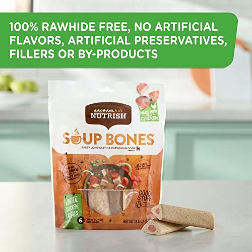 Rachael Ray Nutrish Chicken & Veggie Dog Treats, 11 Soup Bones - Image 5
