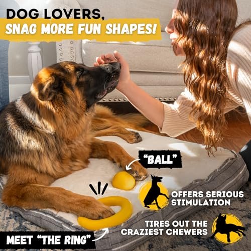 Durable Dog Chew Toy for Large Dogs - Indestructible Ring Ball, Lifetime Guarantee - Image 8