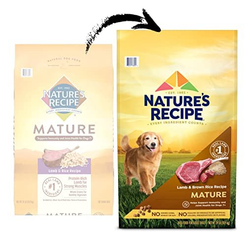 Senior Dog Nutrition: Nature's Recipe Lamb & Brown Rice Dry Food, 24 lb - Image 4