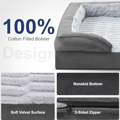 Orthopedic Large Dog Bed XL Washable Memory Foam Pet Sofa Couch Mattress - Image 4