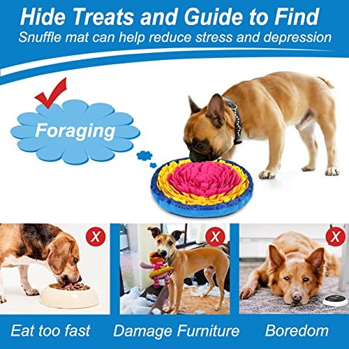 Dog Snuffle Mat: Mental Stimulation Toy for Slow Feeding & Boredom Relief - Image 4