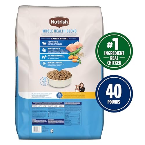 Nutrish Large Breed Chicken & Veggie Adult Dog Food - Healthy Nutrition, 40 lb - Image 2