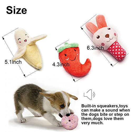 Small Dog Squeaky Toys: 9 Pack Cute Puppy Chew Toys Variety Colors - Image 3