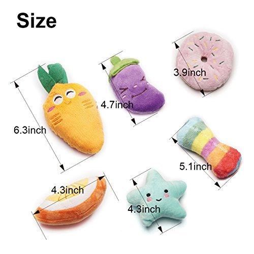 Small Dog Squeaky Toys: 9 Pack Cute Puppy Chew Toys Variety Colors - Image 2