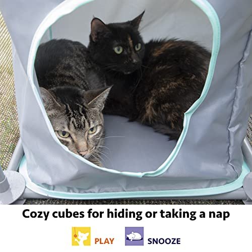 Kitty City Outdoor Catio Furniture Large Cat Enclosure Playground Kit - Image 4