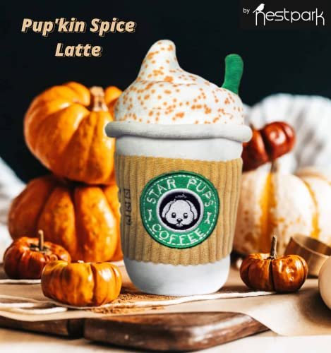 Pup'kin Spice Latte Dog Toy: Squeaky Fall Coffee Plush for All Breeds - Image 3