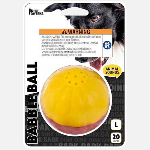 Talking Dog Ball Toy with Animal Sounds - Interactive Chew Therapy Toy - Image 3