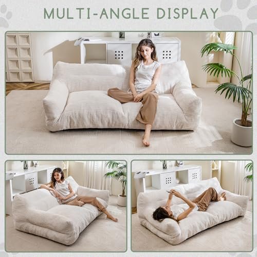 Oversized Human Dog Bed: XXXL Corduroy Comfort Sofa Couch with Orthopedic Support - Image 5