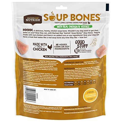 Rachael Ray Nutrish Chicken & Veggie Dog Treats, 11 Soup Bones - Image 3