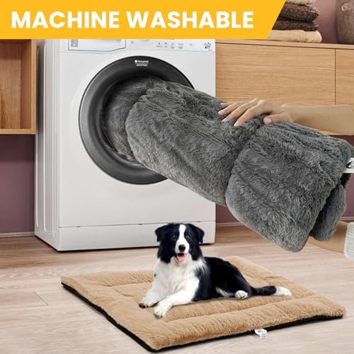 Orthopedic Dog Crate Bed for Large Dogs – Washable, Anti-Slip Mat - Image 5