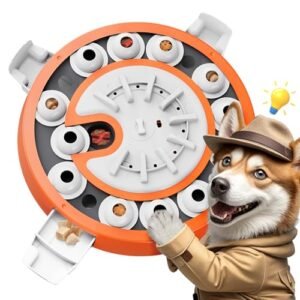 virtulance Dog Puzzle Toy, Level 3 in 1 Brain Mental Stimulation Dog Puzzles for Smart Dogs, Interactive Treat Dispenser Cognitive Enrichment Toys Puppy Puzzle Game for Mind Boredom-13.31"x13.31"