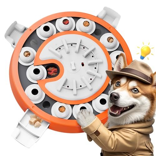 virtulance Dog Puzzle Toy, Level 3 in 1 Brain Mental Stimulation Dog Puzzles for Smart Dogs, Interactive Treat Dispenser Cognitive Enrichment Toys Puppy Puzzle Game for Mind Boredom-13.31"x13.31"