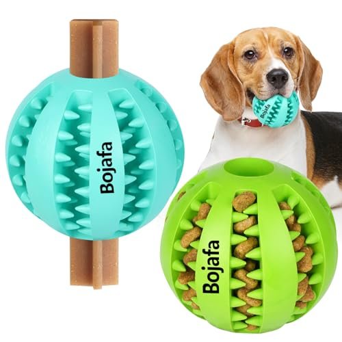 Interactive Dog Treat Toys: Durable Rubber Chew Balls for Small & Medium Dogs - Image 2