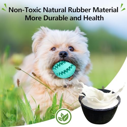 Interactive Dog Treat Toys: Durable Rubber Chew Balls for Small & Medium Dogs - Image 7
