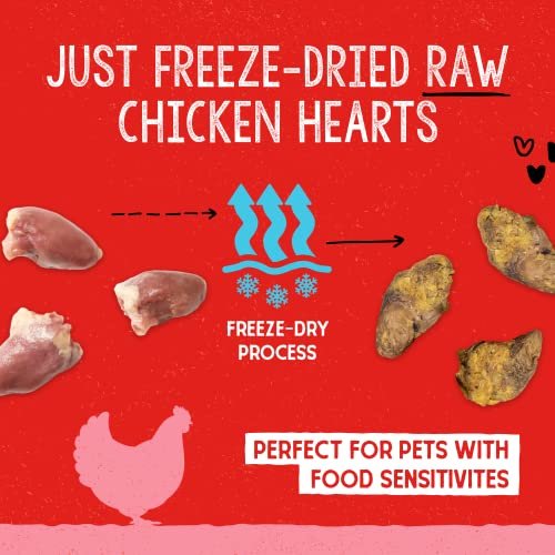 Stella & Chewy's Chicken Hearts: Protein-Packed Raw Freeze-Dried Dog Treats - Image 2