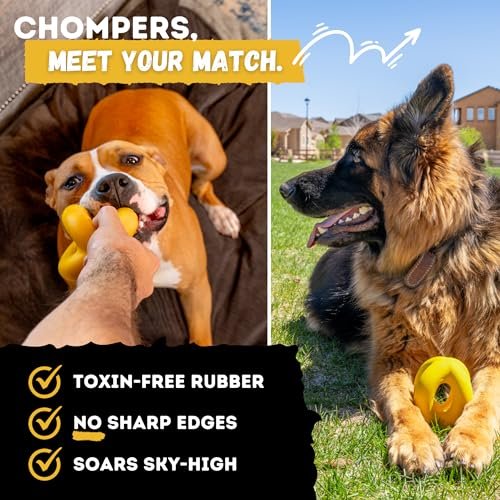 Durable Dog Chew Toy for Large Dogs - Indestructible Ring Ball, Lifetime Guarantee - Image 3