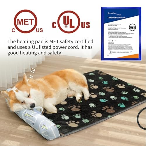 Waterproof Dog Heating Pad 32x20 Inch - Smart Thermostat Puppy Bed Warmer - Image 6