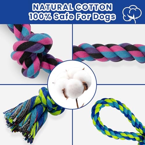 Tough Dog Rope Toys 2-Pack: Indestructible Chew Toys for Large Dogs - Image 3