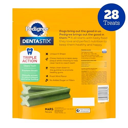 Pedigree Dentastix Fresh Large Dog Dental Treats, 1.46 lb, 28 Count - Image 2