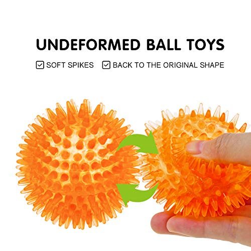 Small Dog Squeaky Balls 6-Pack: Interactive Chew Teething Toys for Puppies - Image 4