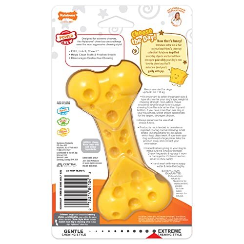 Nylabone Cheese Flavor Dog Chew Toy, Durable for Aggressive Chewers - Image 11