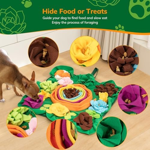 PUHOHUN Dog Snuffle Mat & Lick Pad Combo - Interactive Puzzle Feeder - Image 5